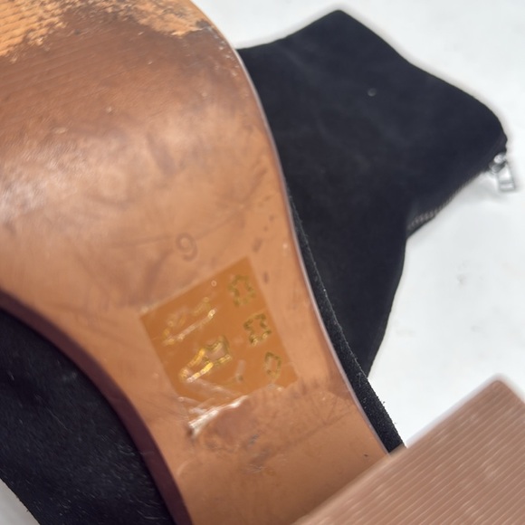 Madewell The Amalia Zip Boot in Black Suede S-290 Sz 9 - Picture 11 of 11